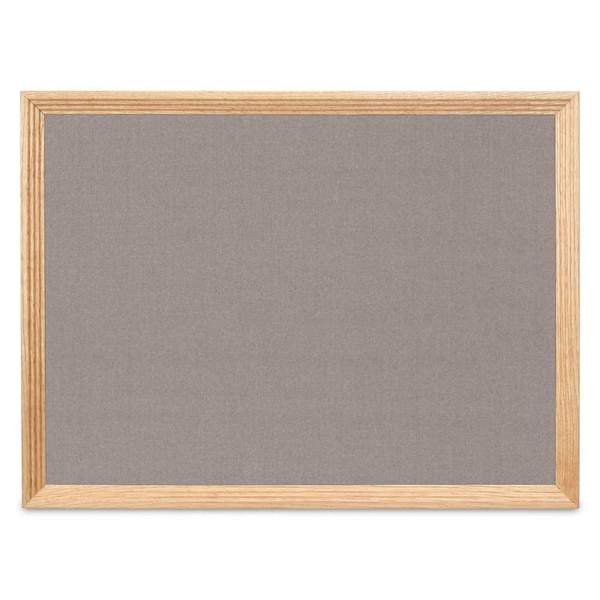 United Visual Products Decor Wood Combo Board, 36"x24", Cherry/Black Porcelain & Black UV702DEFAB-CHERRY-BLKPORC-BLACK - main